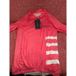 Women's bike Short Sleeve shirt with 3 Rear Pockets  size L